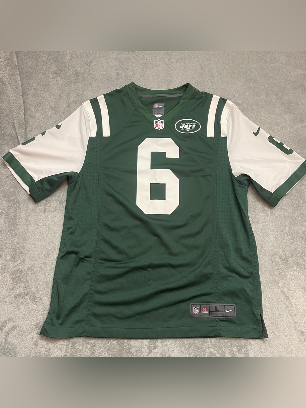 New York Jets Mark Sanchez #6 Nike On-Field Jersey Men's Size L
